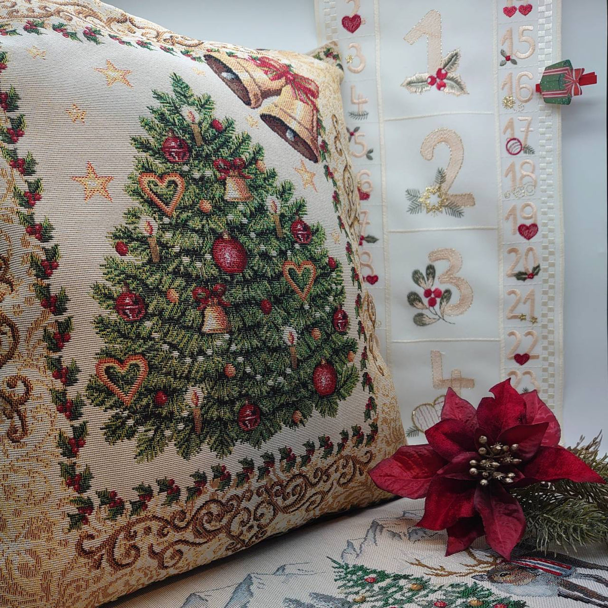 FABRIC クリスマスツリースカート ランチョンマット テーブル