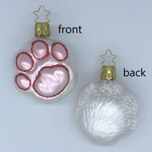 画像をギャラリービューアに読み込む, 【グラスオーナメント】フットプリント ピンク/Foot Print Pink