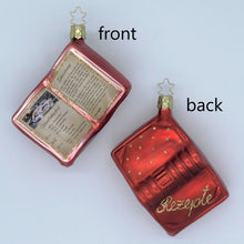 画像をギャラリービューアに読み込む, 【グラスオーナメント】クリスマスレシピブック/Christmas Recipe Book