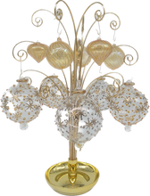 画像をギャラリービューアに読み込む, 【グラスオーナメント】スター&ドッドボール プラチナム/Star and Dot Ball Platinum