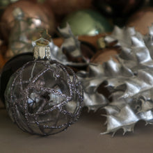 画像をギャラリービューアに読み込む, 【オリジナルグラスボール】ジオメトリー・クールプラチナ/Geometry cool platinum