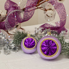 画像をギャラリービューアに読み込む, 【グラスオーナメント】ラグジュアリー ライラック/Luxury Lilac 8cm