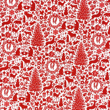 画像をギャラリービューアに読み込む, 【2024NEW】【生地】moda fabrics /PINE VALLEY(O HOLY NIGHT/BERRY)