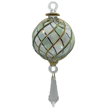画像をギャラリービューアに読み込む, 【グラスオーナメント】スパイラルボール グリーン/Spiral Ball Green