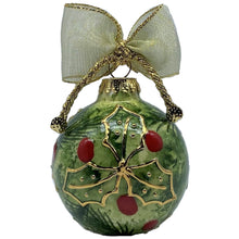 画像をギャラリービューアに読み込む, 【オーナメント】ボール ホーリーグリーン/Ball Holly Green 7cm