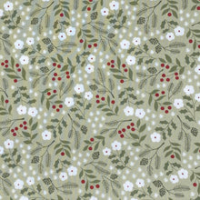 画像をギャラリービューアに読み込む, 【生地】moda fabrics /Christmas Eve( WINTER BOTANICAL/SAGE)