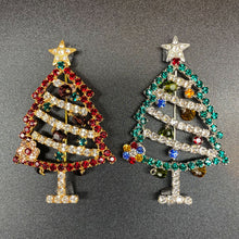 画像をギャラリービューアに読み込む, 【スワロフスキージュエリー】スウィングチャームツリーブローチ/Swing charm tree brooch