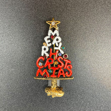 画像をギャラリービューアに読み込む, 【スワロフスキージュエリー】アルファベットツリーブローチ/Alphabet tree brooch