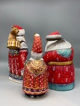 画像をギャラリービューアに読み込む, 【木製ロシアペインティングサンタ/ジェド・マロース】レッドサンタwithランプ/Red santa with lamp