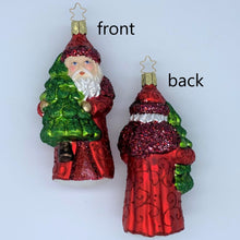 画像をギャラリービューアに読み込む, 【グラスオーナメント】ツリーハントサンタ/Tree Hunt Santa

