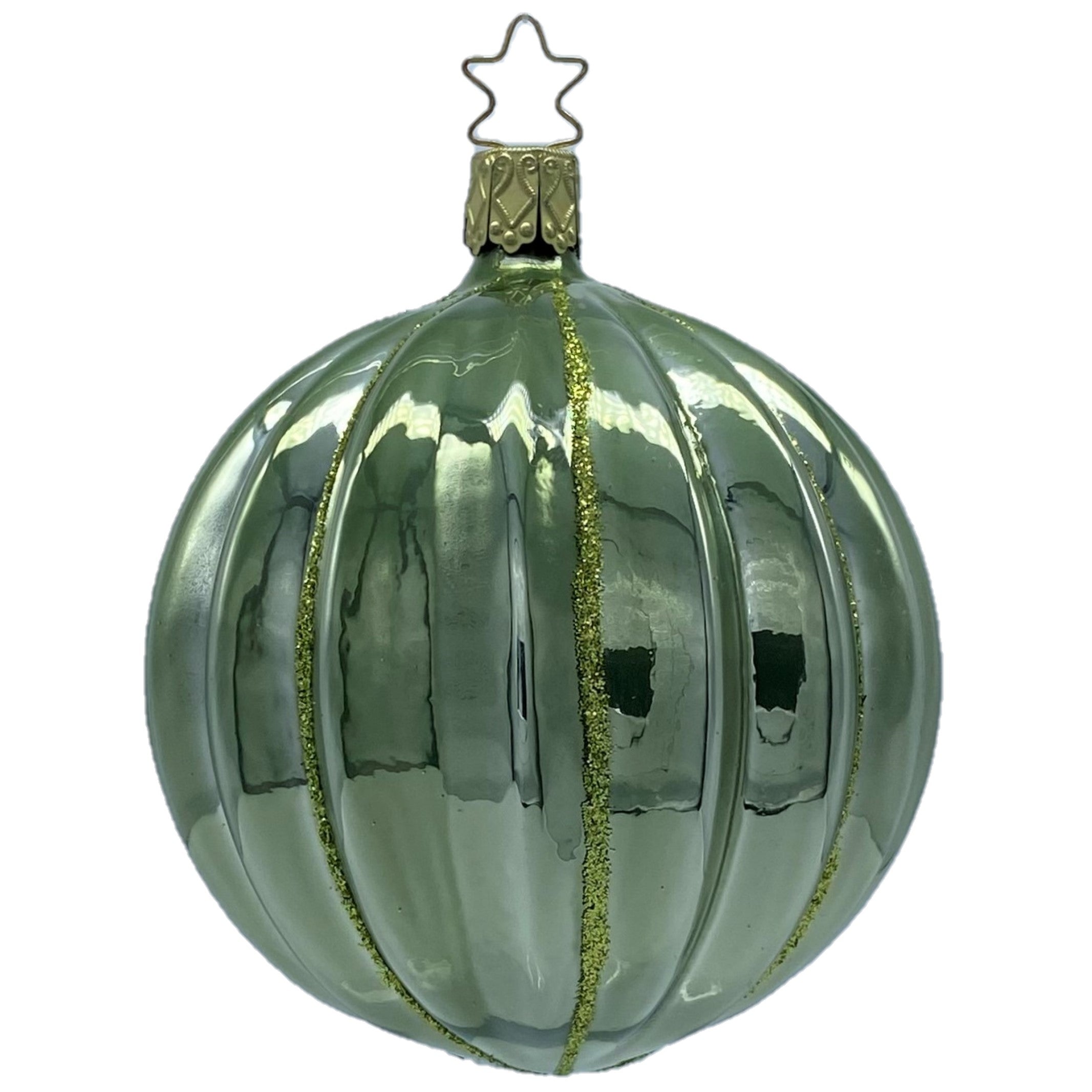 グラスオーナメント】ミュージックボール ホワイト/Music ball ガラス