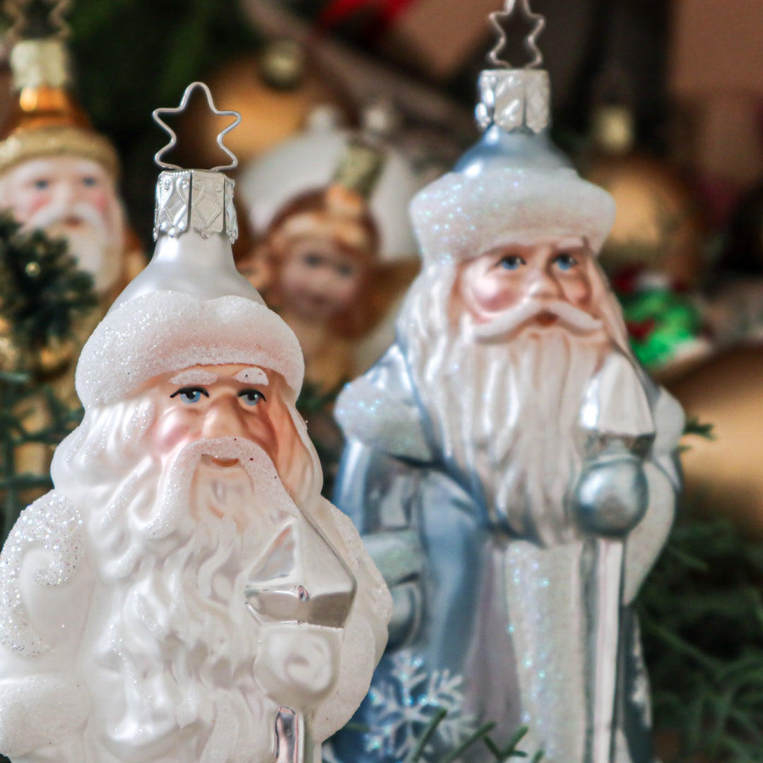 グラスオーナメント】フロステッドサンタクロース/Frosted Santa