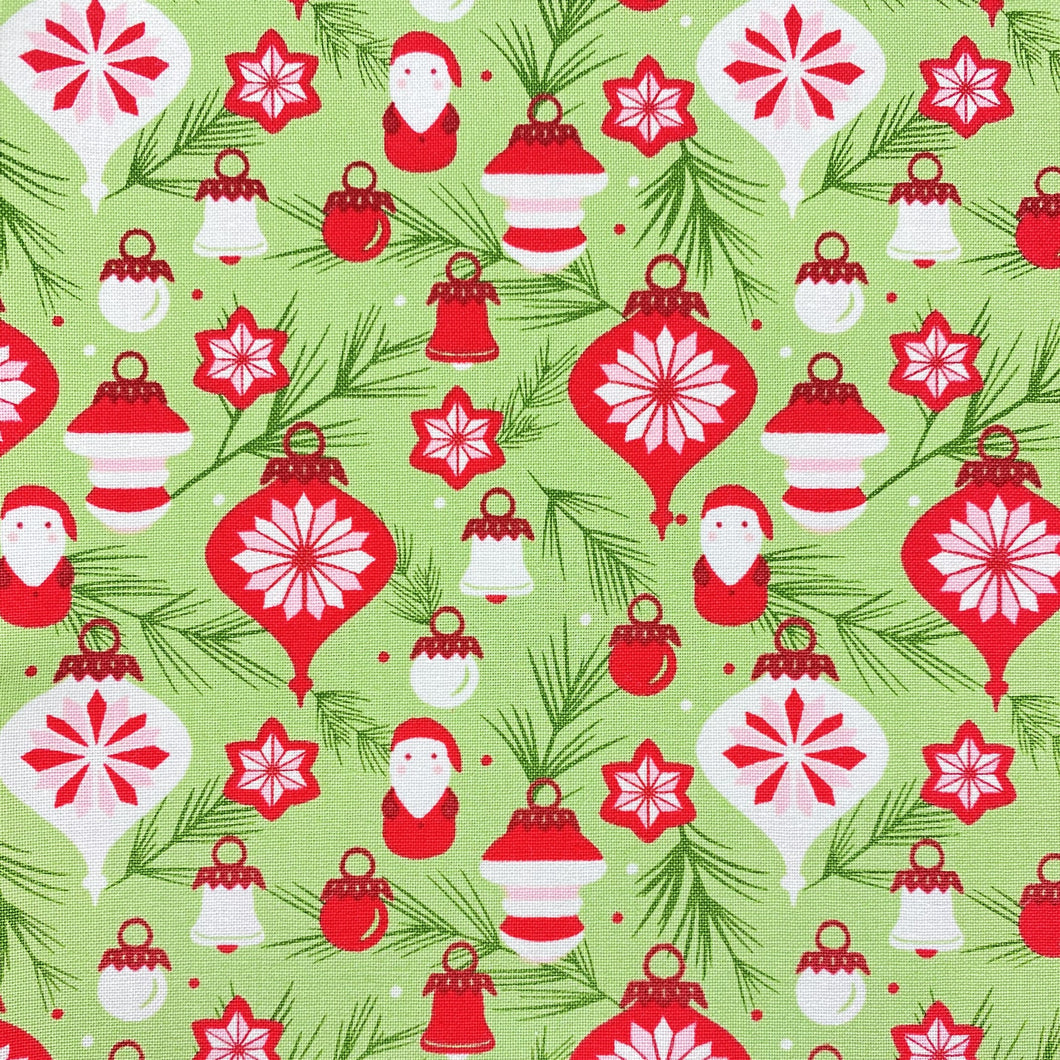 【2024NEW】【生地】moda fabrics /Once Upon A Christmas( BAUBLES ON BRANCHES/MISTLETOE)