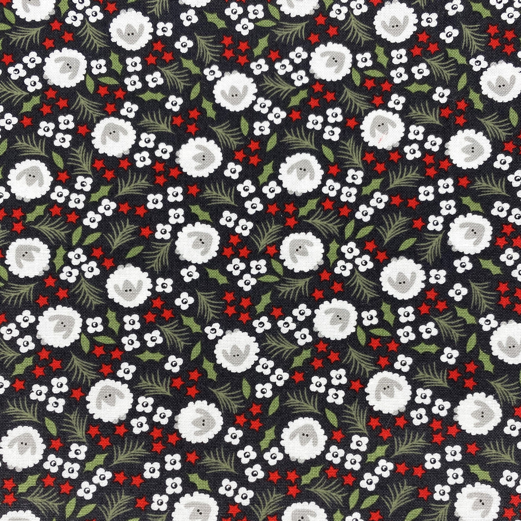 【2024NEW】【生地】moda fabrics /STARBERRY(WOOLEN/CHARCOAL)