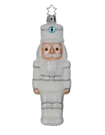 【グラスオーナメント】フロスティナッツクラッカー/Frosty Nutcracker