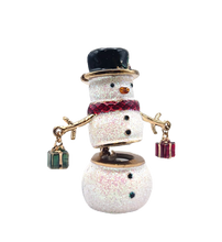 画像をギャラリービューアに読み込む, 【ピルケース】プレゼントスノーマン／Present snowman
