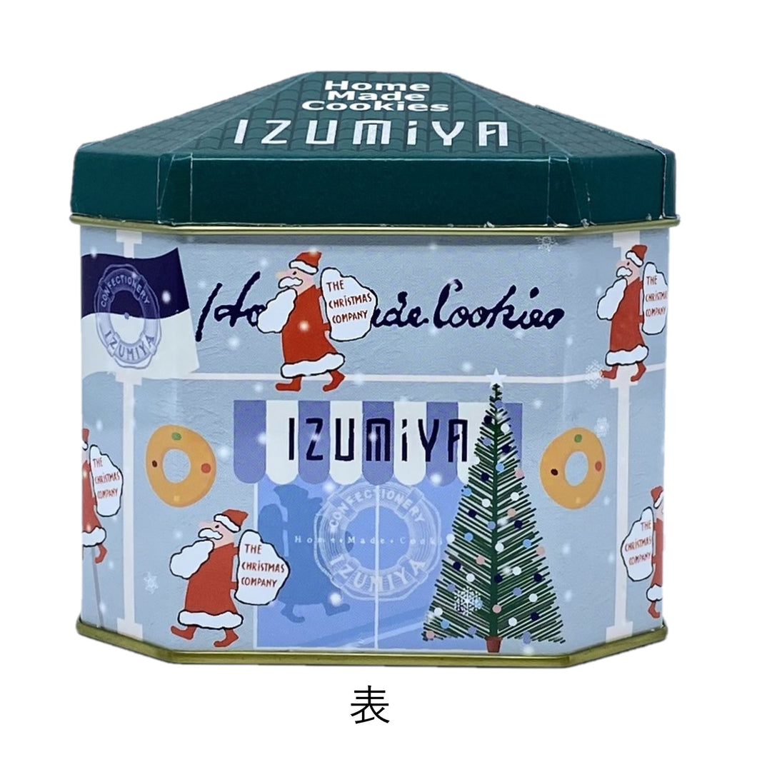 【コラボレーションクッキー】クリスマスカンパニー×泉屋東京店/クリスマスクッキー缶・クリスマスタウンGREEN/Christmas company×IZUMIYA Tokyo-ten cookie tin Christmas town GREEN