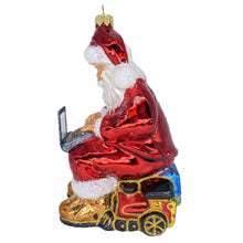 画像をギャラリービューアに読み込む, 【グラスオーナメント】サンタ ラップトップ/Santa Laptop
