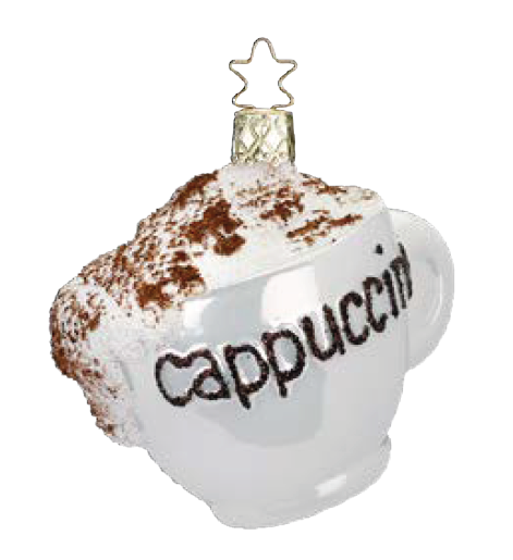 【グラスオーナメント】カプチーノカップ/Cappuccino Cap
