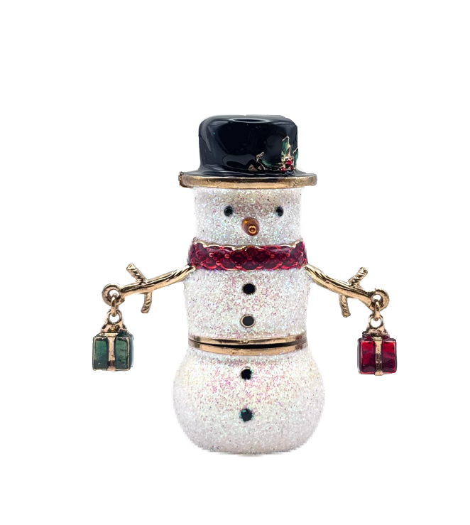 【ピルケース】プレゼントスノーマン／Present snowman