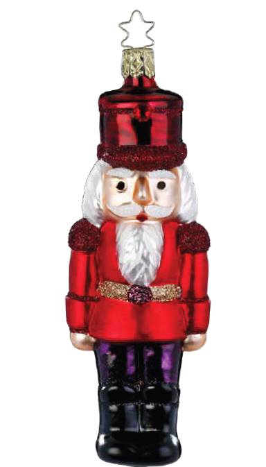 【グラスオーナメント】エレガントナッツクラッカー/Elegant Nutcrocker