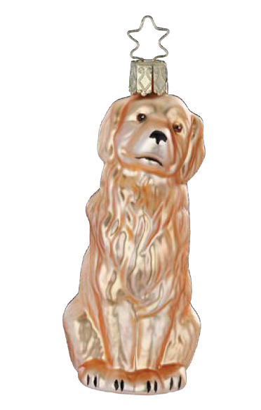 【グラスオーナメント】ゴールデンレトリバー/Golden Retriever