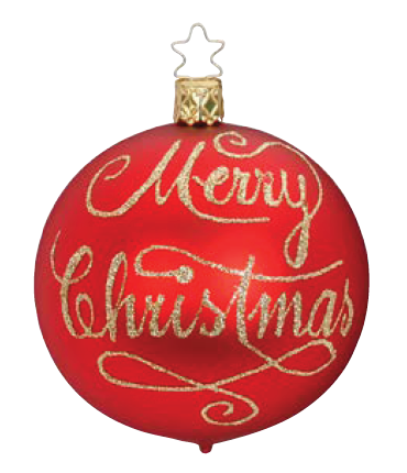 【グラスオーナメント】メリークリスマス/Merry Christmas