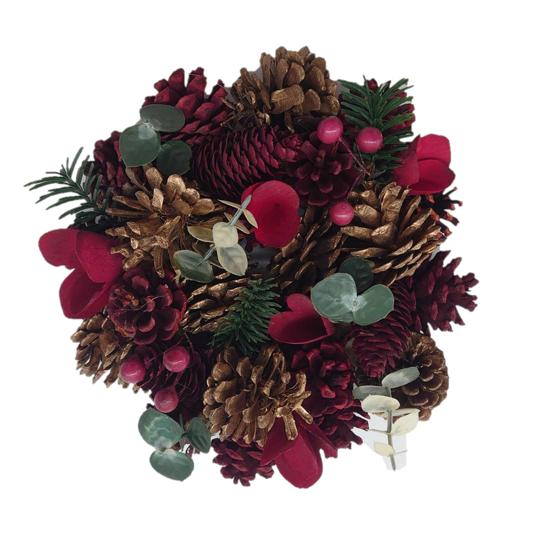【リース】ナチュラルクリスマスリース24cm