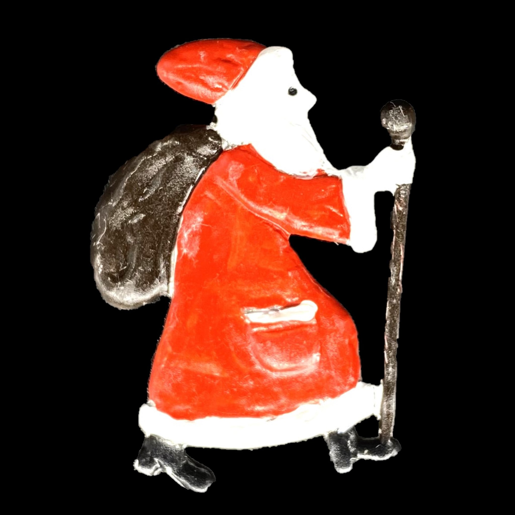 ジュエリー】ピューター・ブローチ・サンタ S /Pewter broach santa