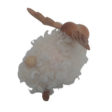 画像をギャラリービューアに読み込む, 【ウッドフィギア】もこもこトナカイ ホワイト B/MocoMoco Reindeer White B
