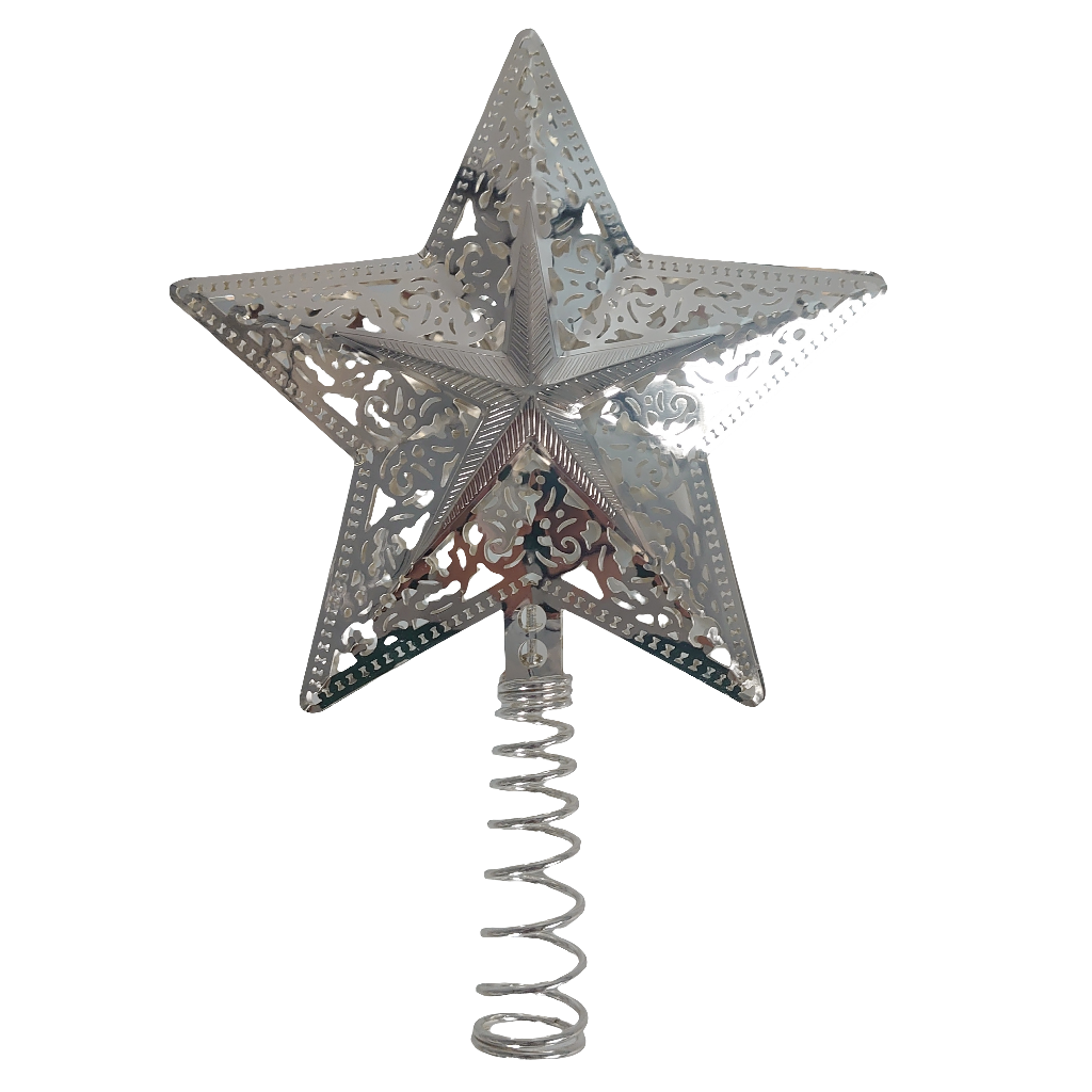 【ツリートップ】メタルシャイニースターツリートップL/Metal shiny star tree top L☆全2種