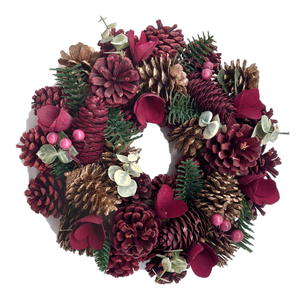 【リース】ナチュラルクリスマスリース30cm