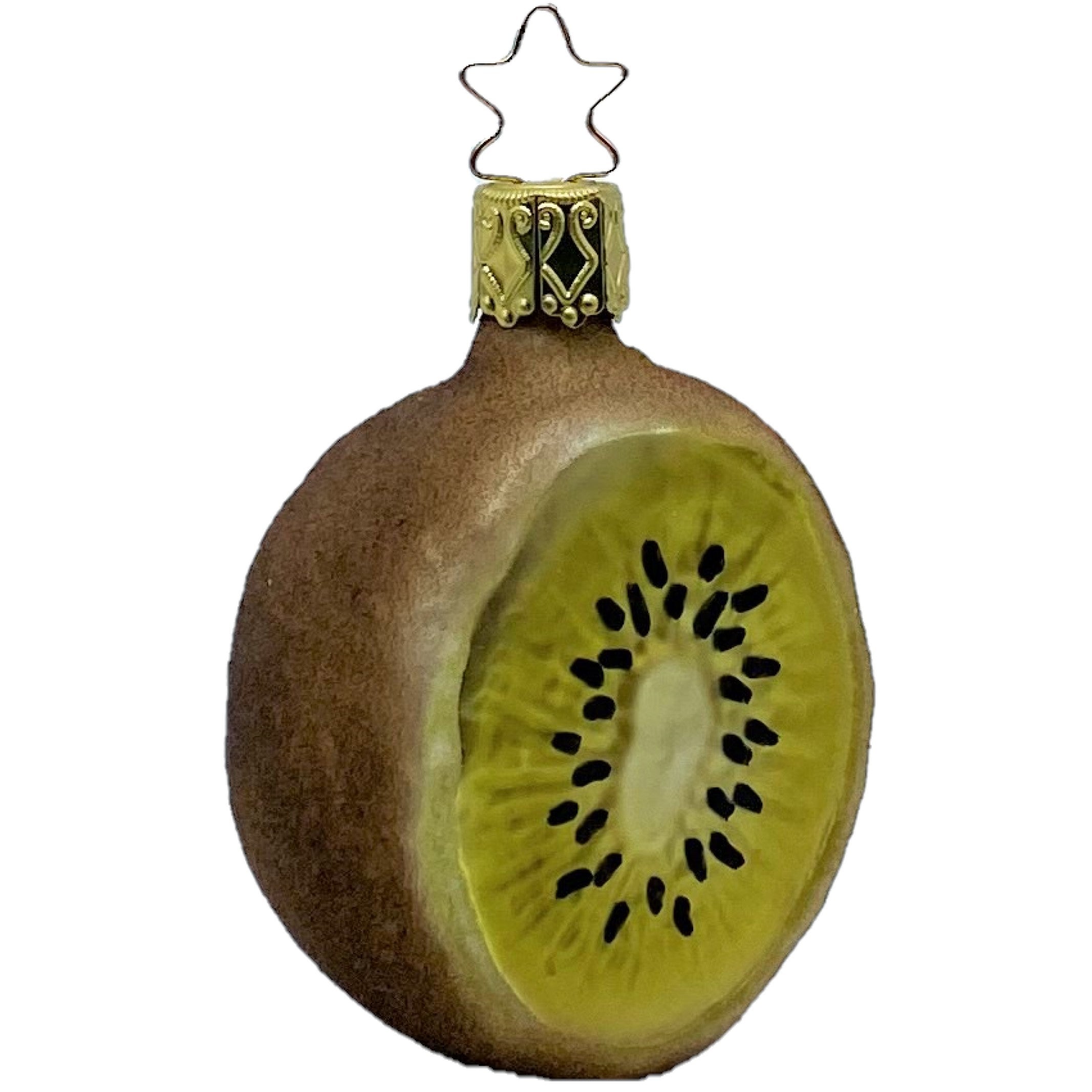 グラスオーナメント】キウイ/Kiwi ガラス オーナメント ドイツ製