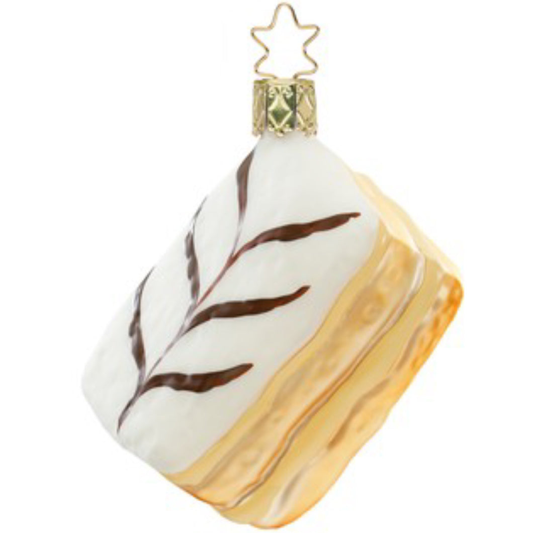 【グラスオーナメント】クリームナポレオンケーキ/Cream napoleon cake