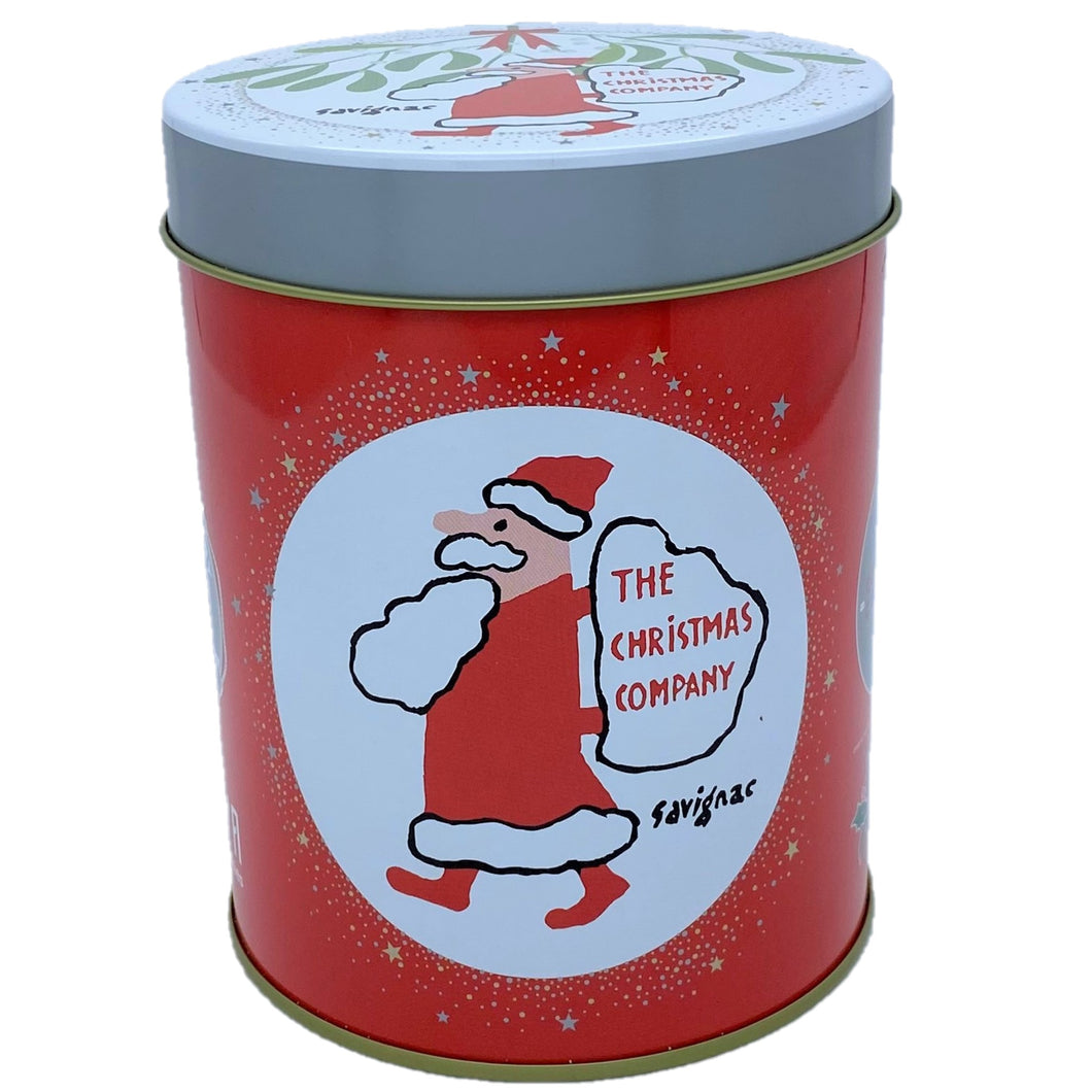【コラボレーションクッキー】クリスマスカンパニー×泉屋東京店 クリスマスクッキー やどりぎ丸缶 5個セット/Christmas company×IZUMIYA Tokyo-Ten cookie mistletoe round tin 5 piece set