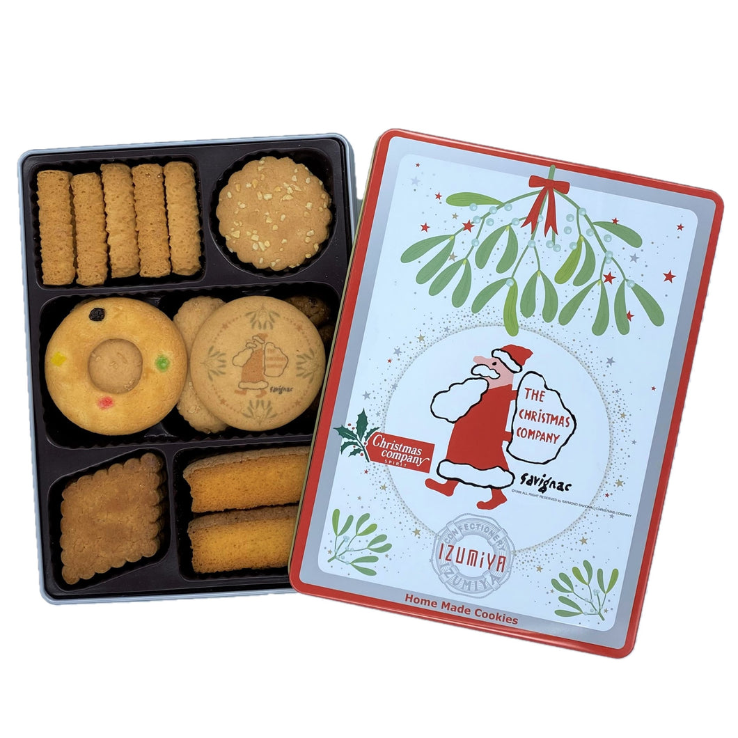 【コラボレーションクッキー】クリスマスカンパニー×泉屋東京店2022クリスマスクッキー缶 やどりぎ/Christmas company×IZUMIYA Tokyo-ten cookie tin ｍistletoe