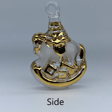 画像をギャラリービューアに読み込む, 【24Kグラスオーナメント】24Kロッキングホース/24K Rocking horse
