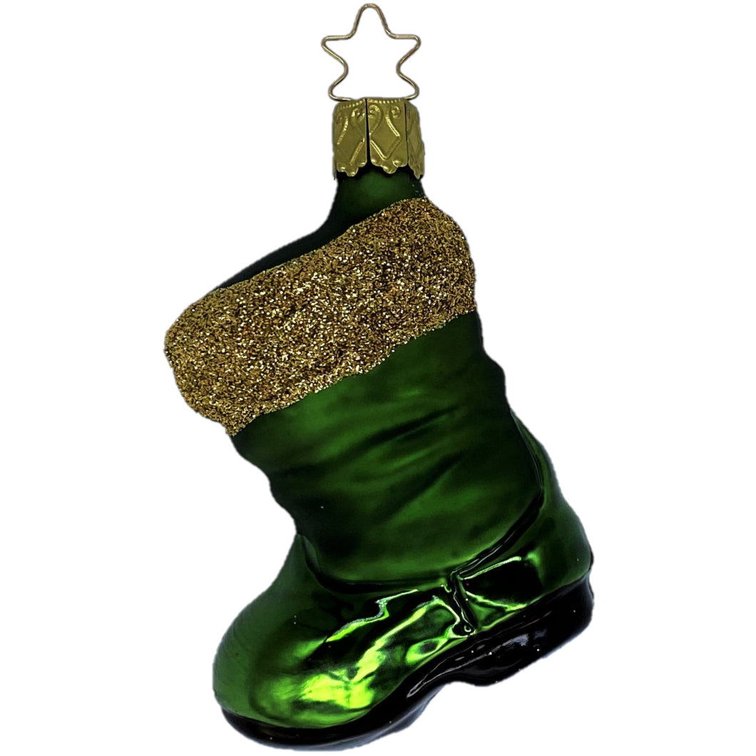 【グラスオーナメント】グリーンブーツ/Green boots