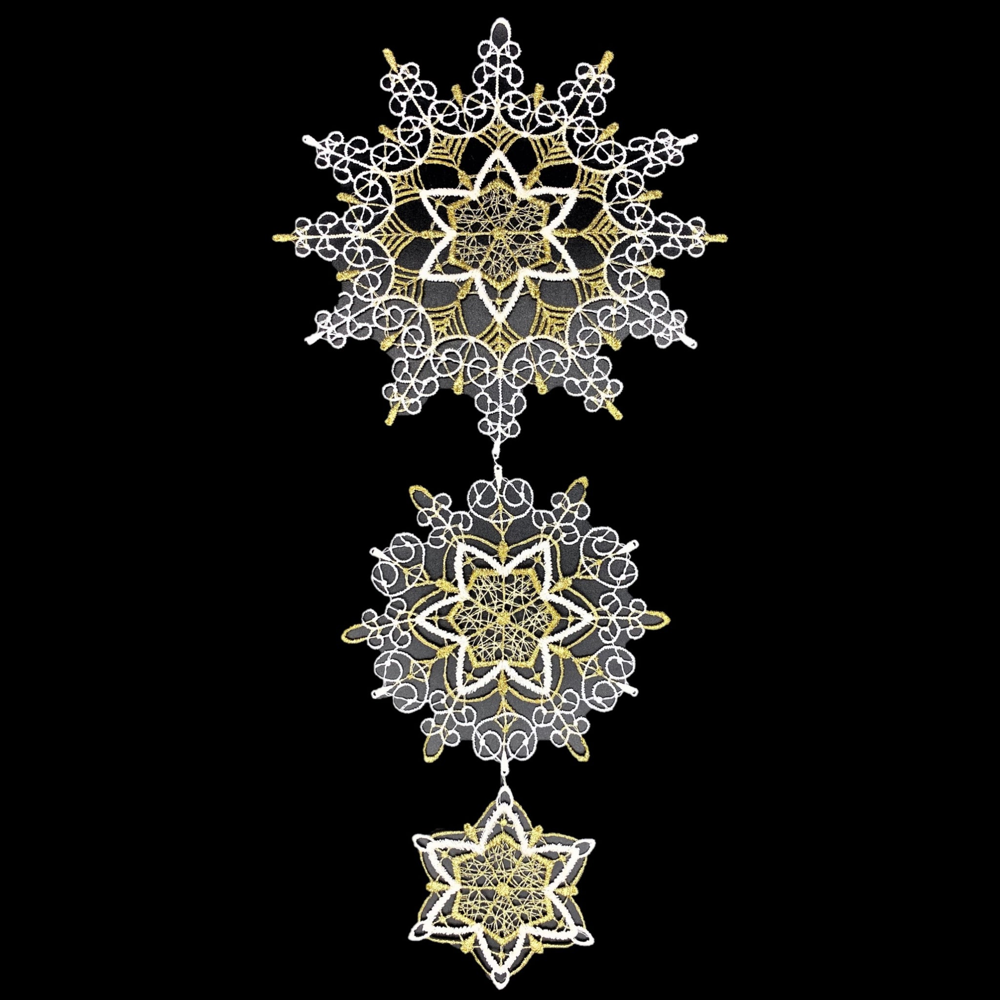 ドイツ製レース】フラワースターモビール☆全2種 レース オーナメント