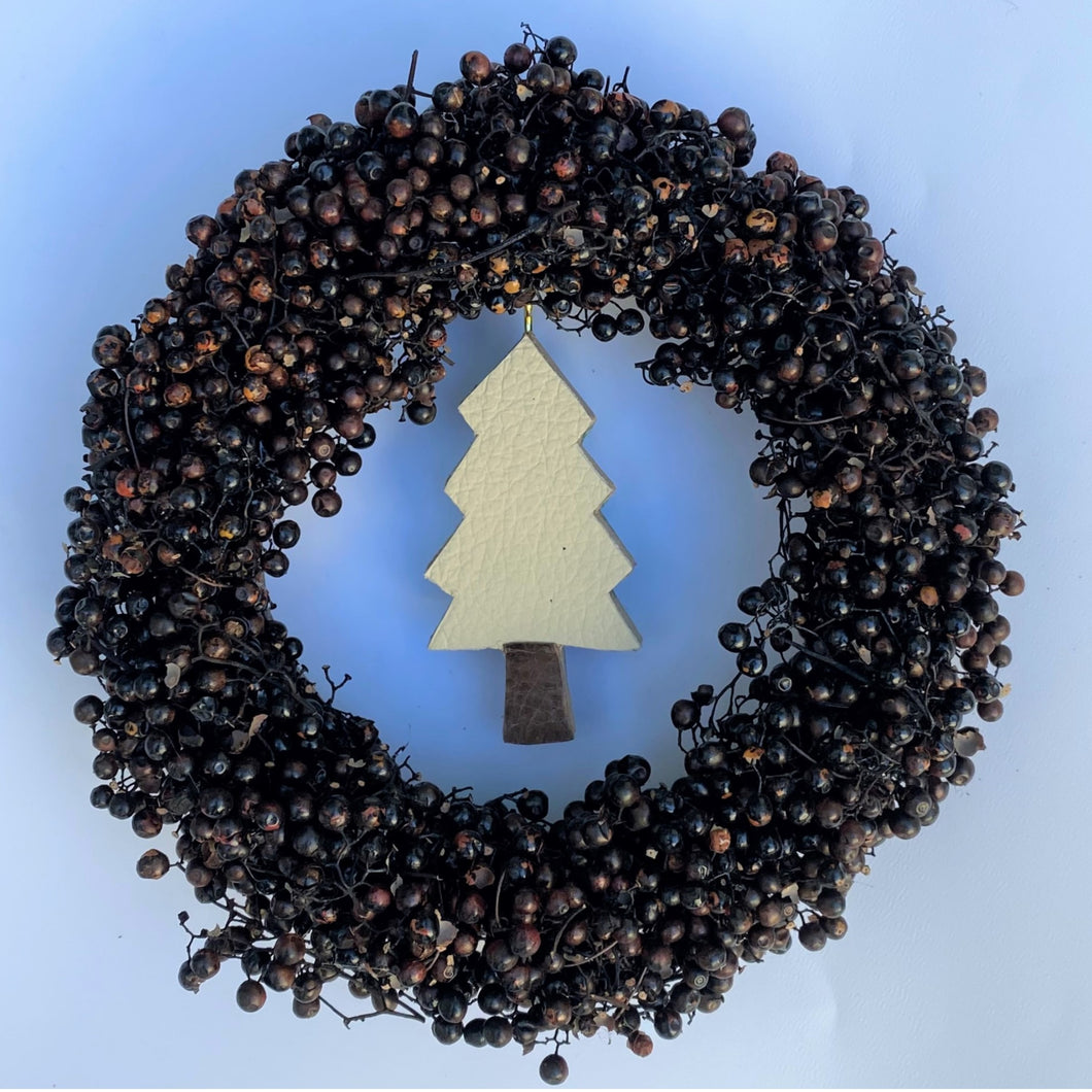 【MIHOKO'sリース】クリスマスブラックペッパーフラワーベリー/Christmas black pepper flower belly