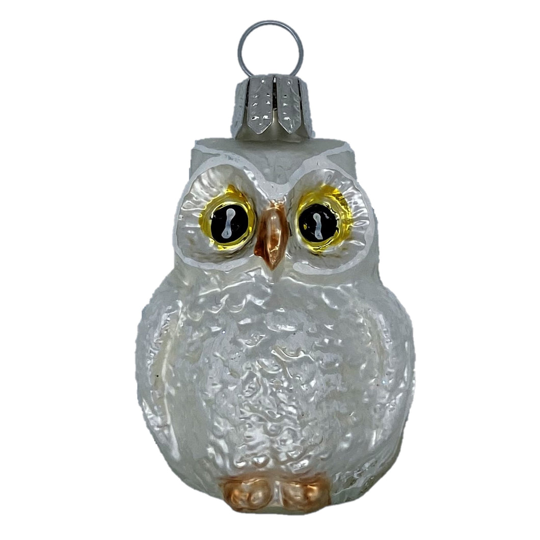 【グラスオーナメント】ウォール ホワイト/Owl White