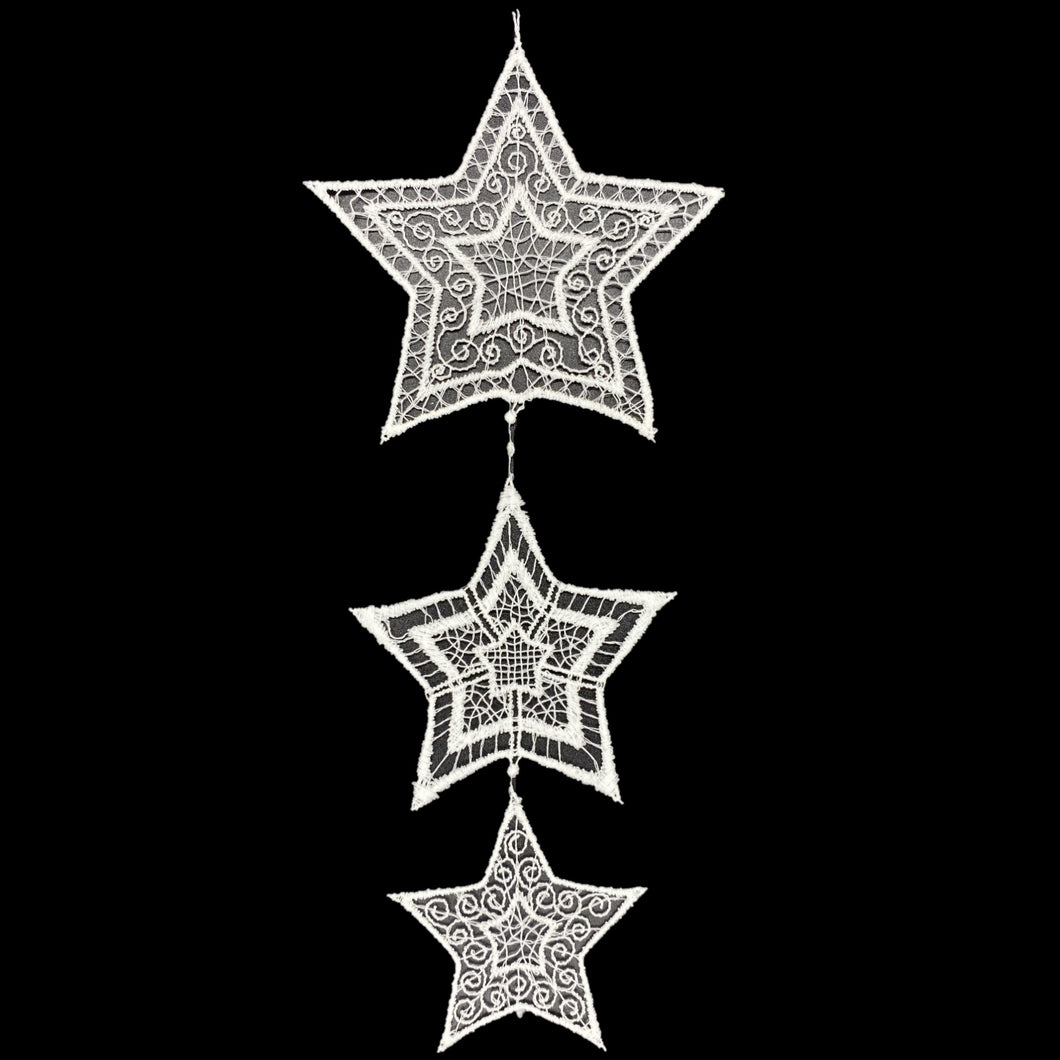 【ドイツ製レース】スリースターハンガー/Three star hanger