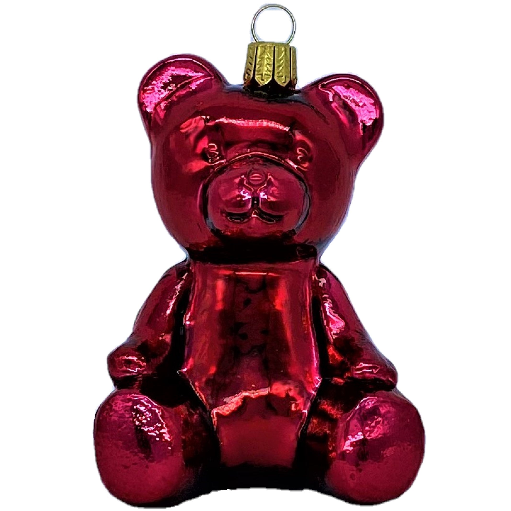 グラスオーナメント】テディベア☆全5種 ガラス オーナメント ドイツ製