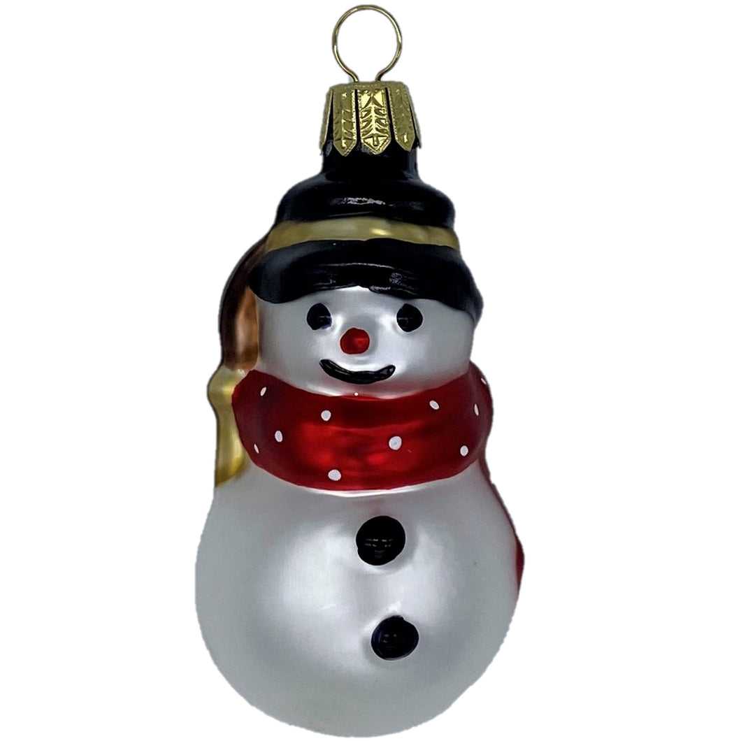 【グラスオーナメント】スノーマンマフラー/Snowman muffler